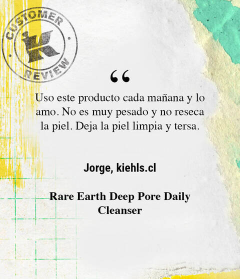 Utilizo este producto todas las mananas y me encanta. No es demasiado duro y no reseca la piel. Deja la piel limpia y suave. —GreggR, kiehls.com