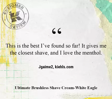 Esto es lo mejor que he encontrado hasta ahora Me da un afeitado mas rapido y me encanta el Mentol. —Jgaime2, kiehls.com