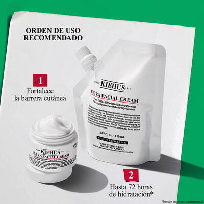 Kiehl's skincare set featuring full-size retinol serum and multi-corrective cream, alongside an eye treatment. Promotional elements indicate price and value.