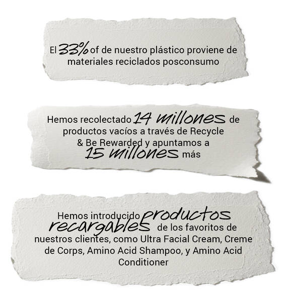 Mensajes de compromiso medioambiental de Kiehl's