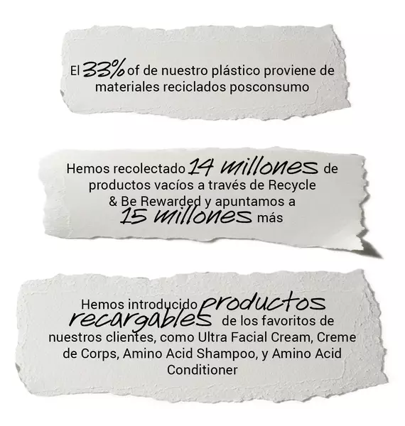 Mensajes de compromiso medioambiental de Kiehl's